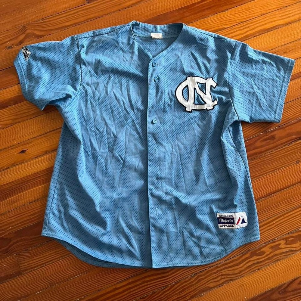 1990s North Carolina Tar Heels Baseball Majestic Jersey Size L